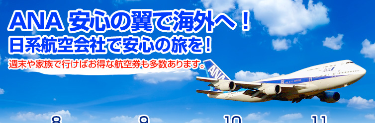 ANA 安心の翼で海外へ!