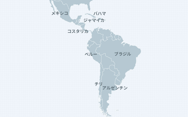 カリブ・中南米地図