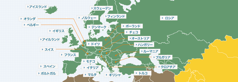 ヨーロッパ地図