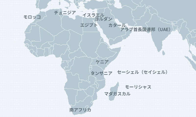 中東・アフリカ地図