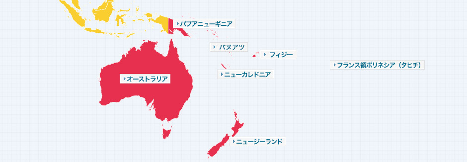 オセアニア・南太平洋地図