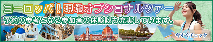 ヨーロッパ！現地オプショナルツアー