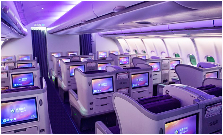 ビジネスクラス　シート