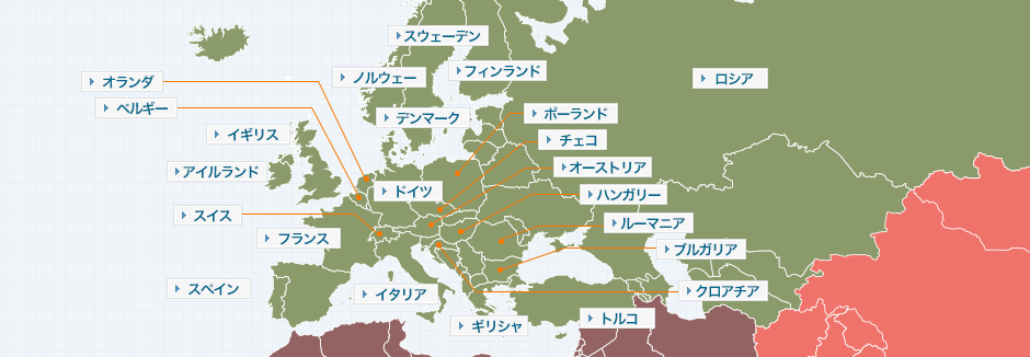 ヨーロッパ地図