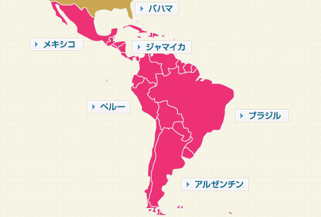 カリブ・中南米の地図